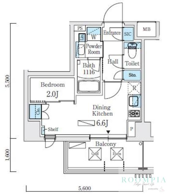 5階の間取り図
