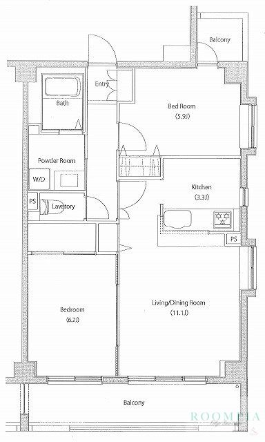6階の間取り図