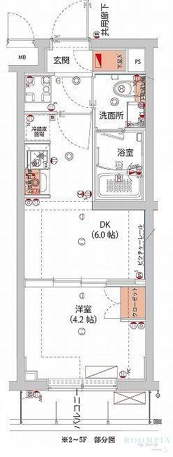 4階の間取り図