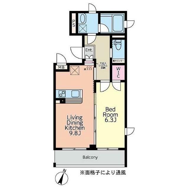 4階の間取り図