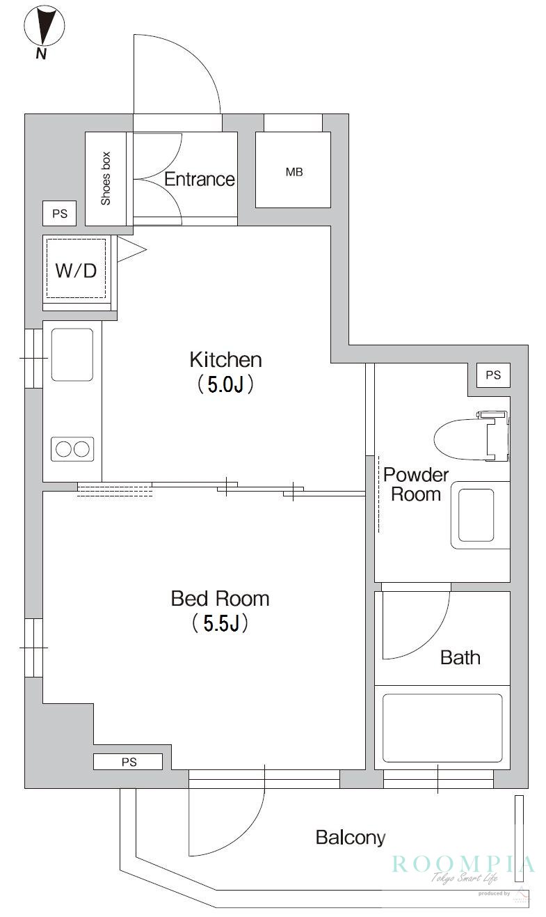 2階の間取り図