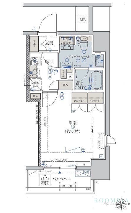 4階の間取り図
