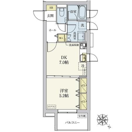 1階の間取り図
