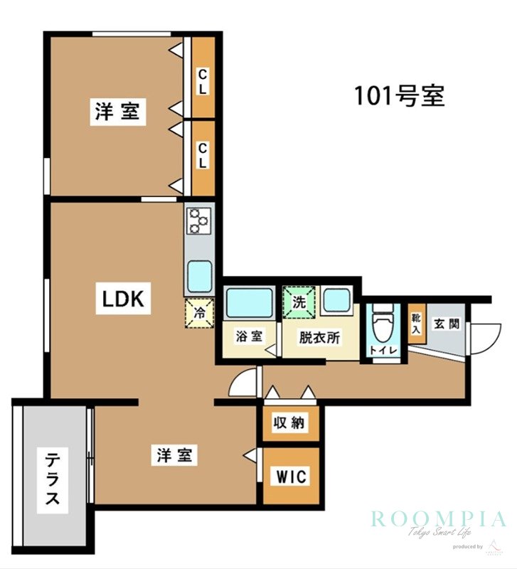 1階の間取り図