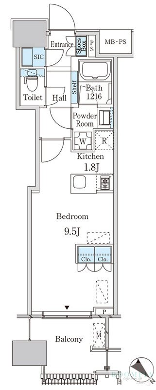 4階の間取り図