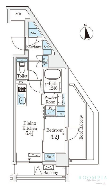 6階の間取り図