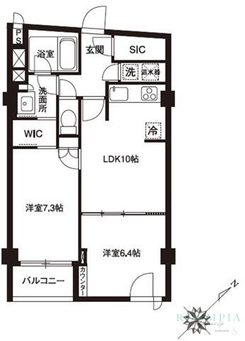 2階の間取り図