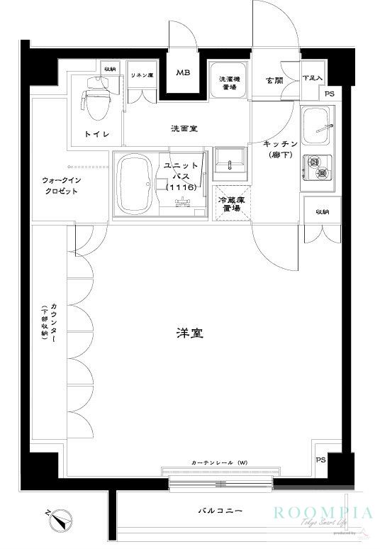 4階の間取り図