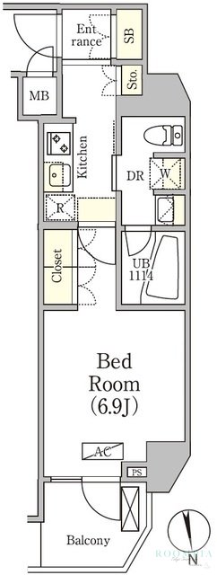 1階の間取り図