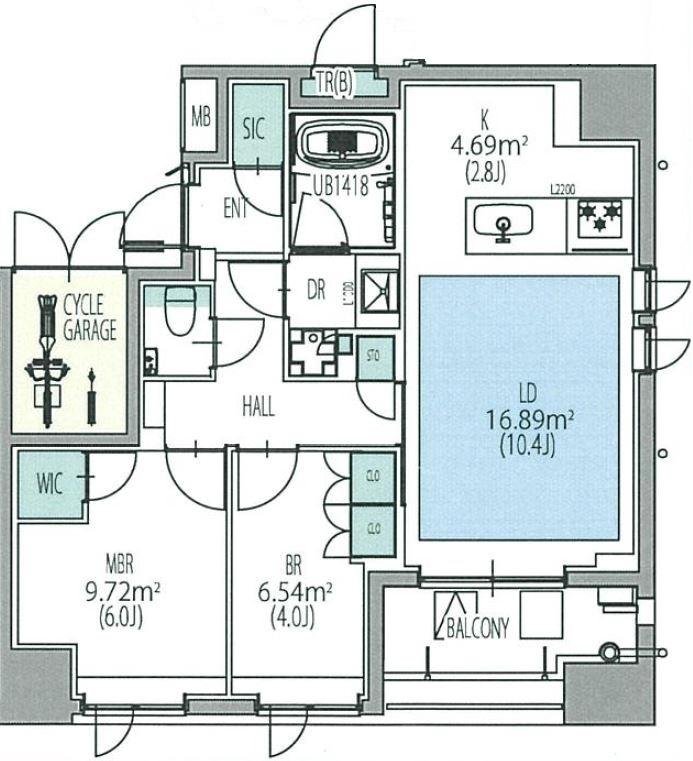 6階の間取り図