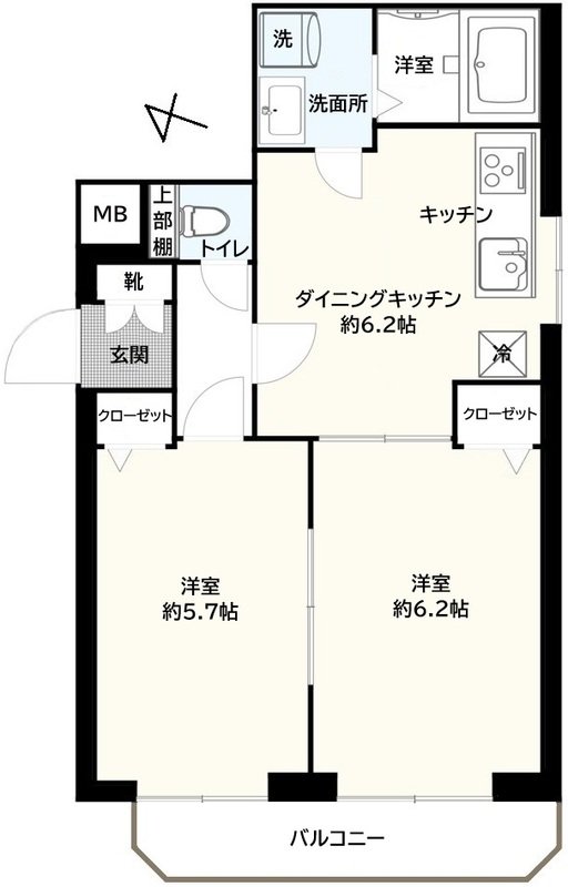 アイルプレミアム向島 5階建て 2DK 15.8万円の賃貸空室情報