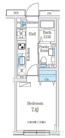 2階の間取り図