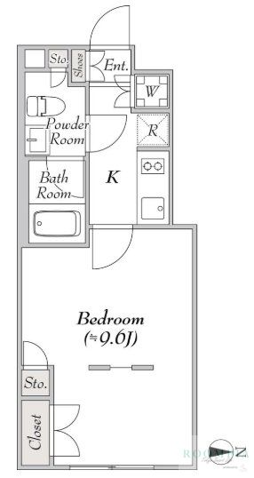 1階の間取り図