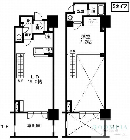 1階の間取り図