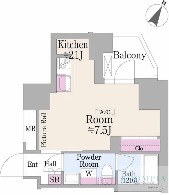 13階の間取り図