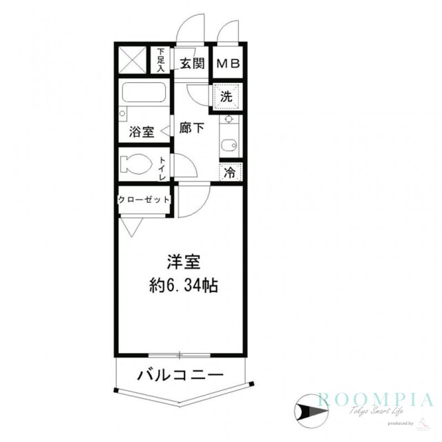 4階の間取り図