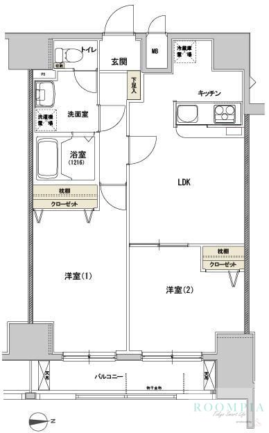 8階の間取り図