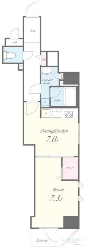 6階の間取り図