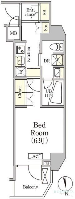 1階の間取り図