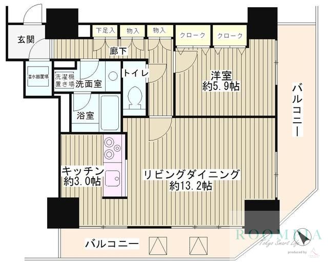 2階の間取り図