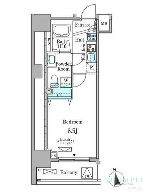 2階の間取り図