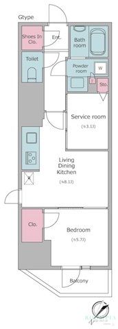 6階の間取り図