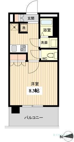 8階の間取り図