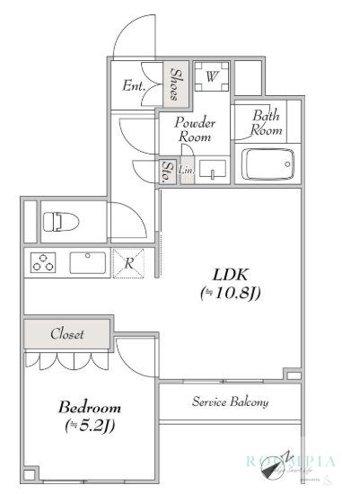 1階の間取り図