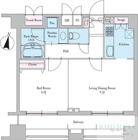 8階の間取り図