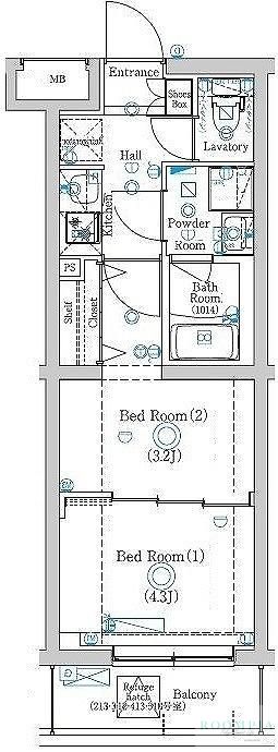 1階の間取り図
