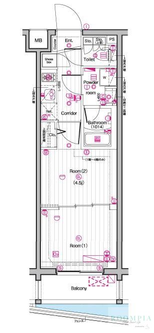1階の間取り図