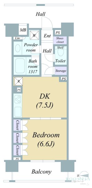 2階の間取り図