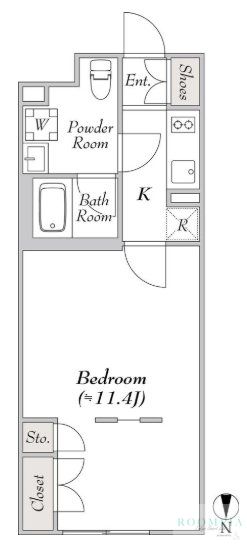 2階の間取り図
