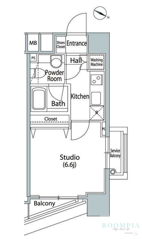 6階の間取り図