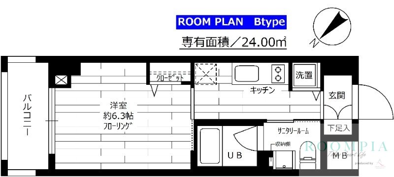 6階の間取り図