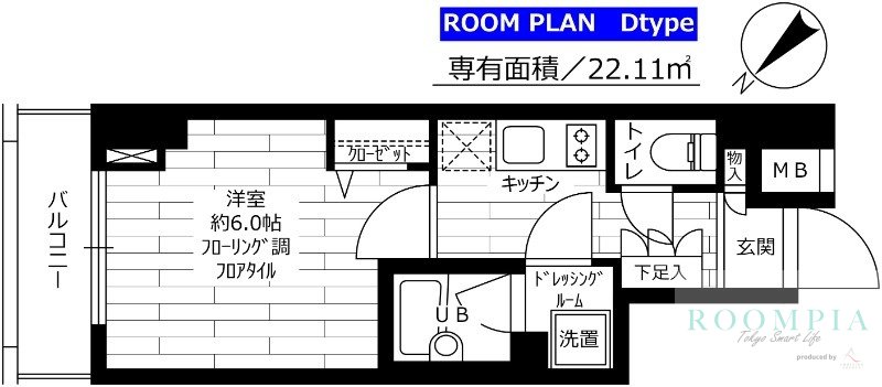 6階の間取り図