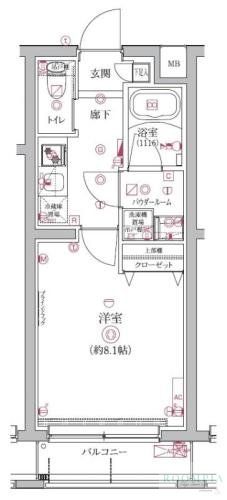 4階の間取り図