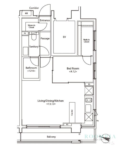 2階の間取り図