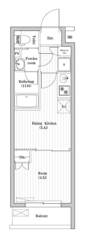 1階の間取り図