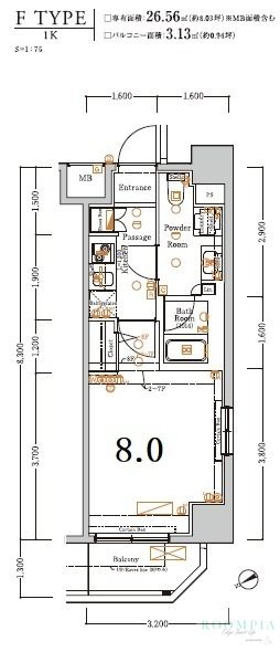 4階の間取り図