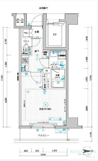 4階の間取り図