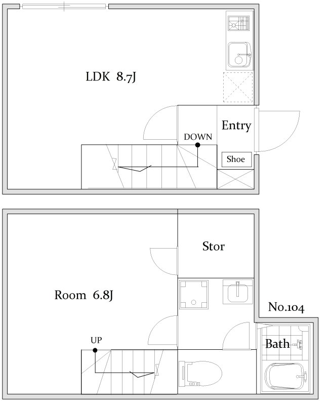 1階の間取り図