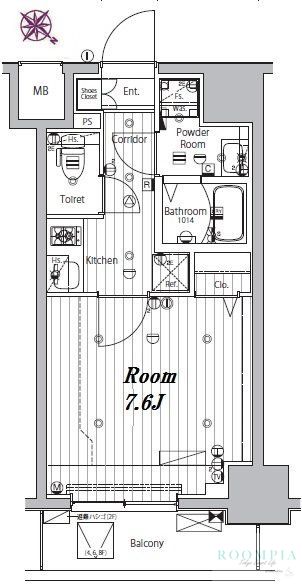 7階の間取り図