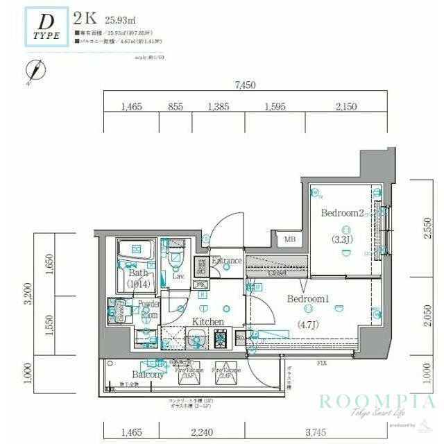 5階の間取り図