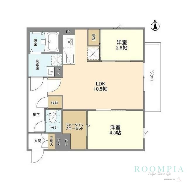 1階の間取り図