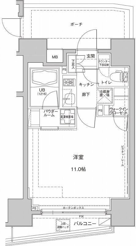 2階の間取り図