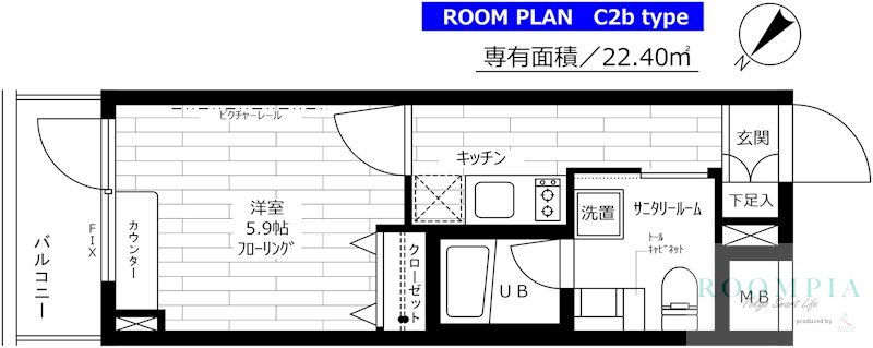 1階の間取り図
