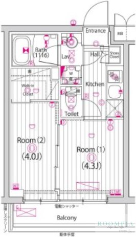 1階の間取り図