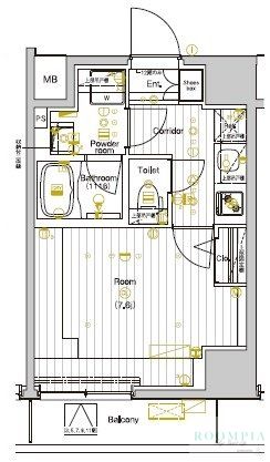 4階の間取り図