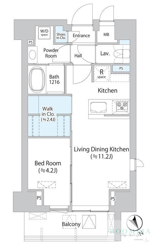 4階の間取り図